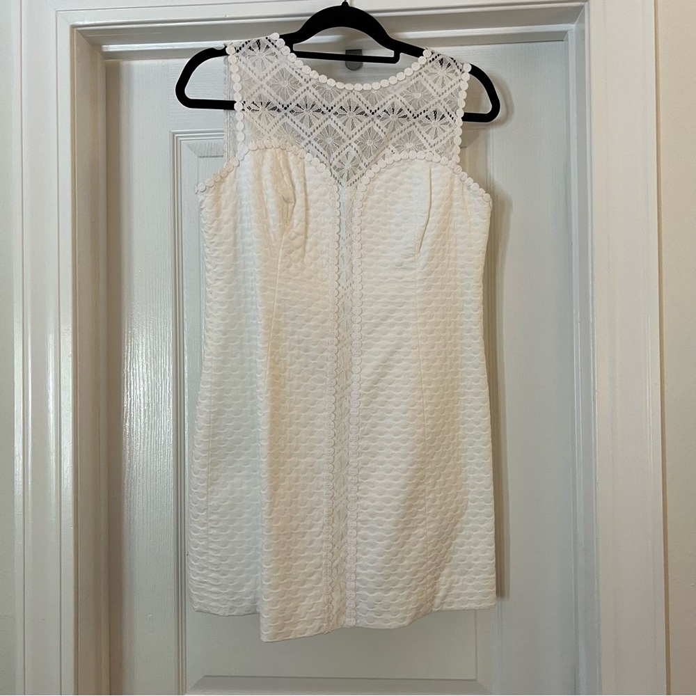 NWOT Lilly Pulitzer white shift dress size 8